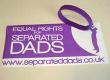 Separated Dads Wristband and Car Sticker